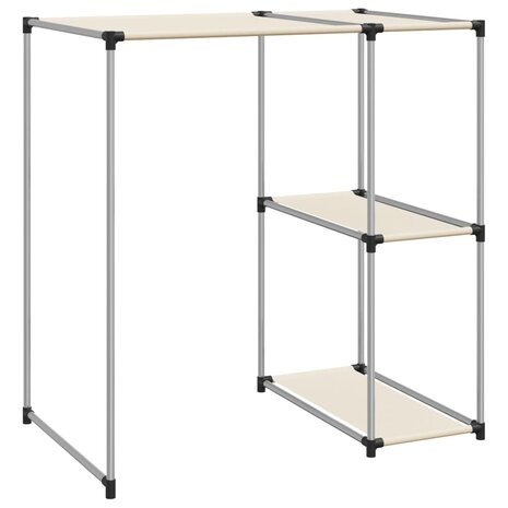 Opbergrek voor boven wasmachine 87x55x90,5cm ijzer crèmekleurig 5