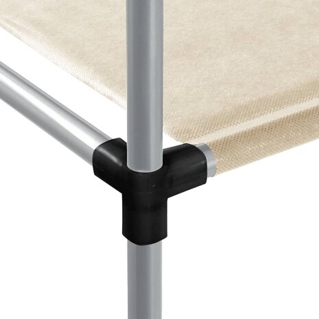 Opbergrek voor boven wasmachine 87x55x90,5cm ijzer crèmekleurig 6