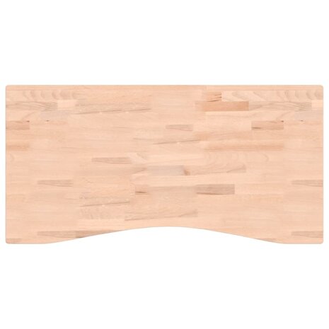 Bureaublad 100x(45-50)x2,5 cm massief beukenhout 2
