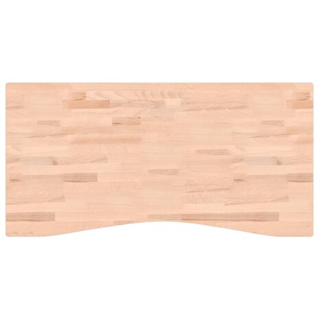 Bureaublad 110x(50-55)x2,5 cm massief beukenhout 2