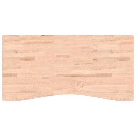 Bureaublad 110x(50-55)x4 cm massief beukenhout 2