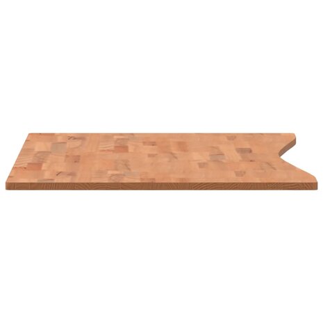 Bureaublad 110x(55-60)x1,5 cm massief beukenhout 5
