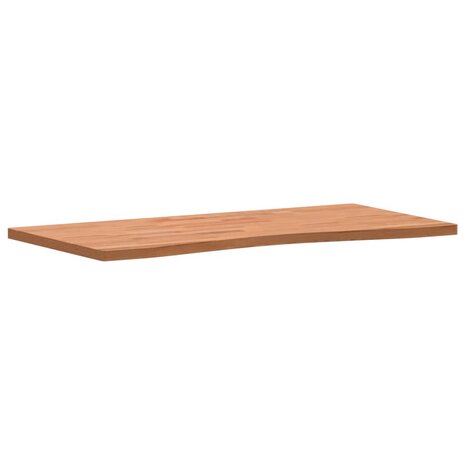 Bureaublad 100x(45-50)x2,5 cm massief beukenhout 3