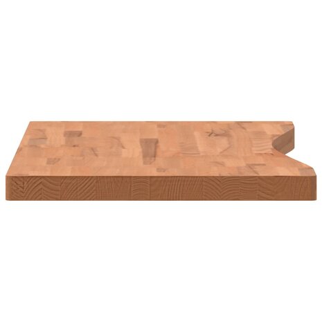 Bureaublad 100x(45-50)x4 cm massief beukenhout 5