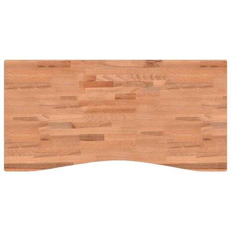 Bureaublad 110x(50-55)x4 cm massief beukenhout 2