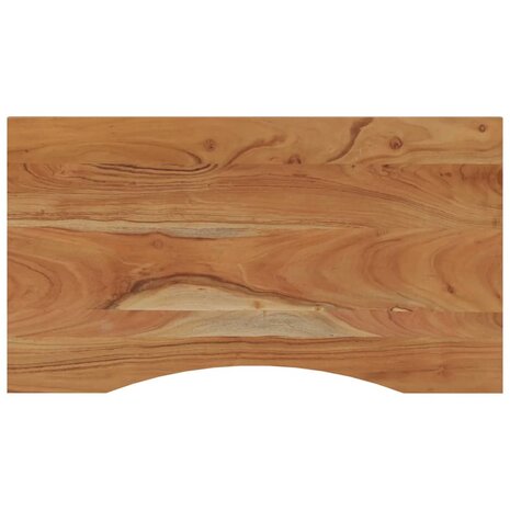Bureaublad rechthoekig 80x50x2,5 cm massief acaciahout 2