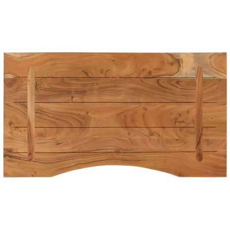 Bureaublad rechthoekig 80x50x2,5 cm massief acaciahout 5