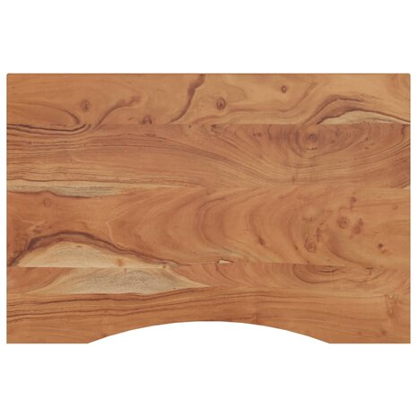 Bureaublad rechthoekig 80x60x2,5 cm massief acaciahout 2
