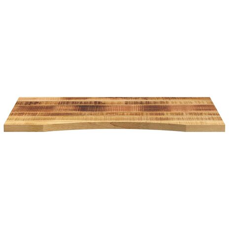Bureaublad met ronding 80x50x2,5 cm massief ruw mangohout 3