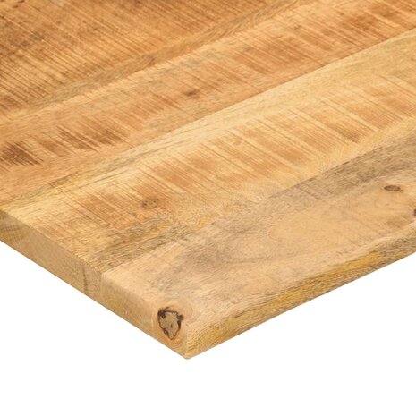Bureaublad met ronding 110x50x2,5 cm massief ruw mangohout 6