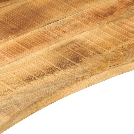 Bureaublad met ronding 80x60x2,5 cm massief ruw mangohout 7