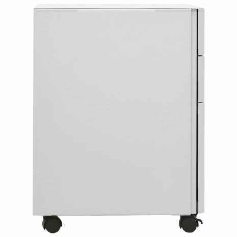 Ladeblok verrijdbaar 30x45x59 cm staal lichtgrijs 3