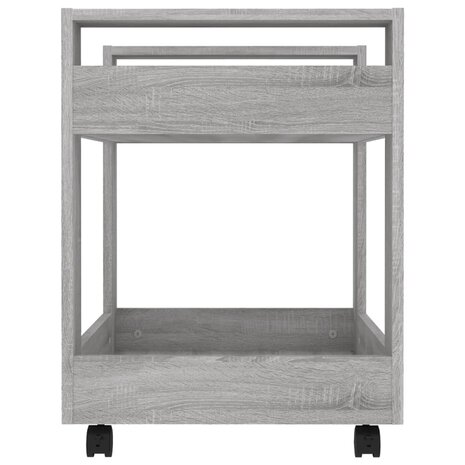 Bureaukastje 60x45x60 cm bewerkt hout grijs sonoma eikenkleurig 6