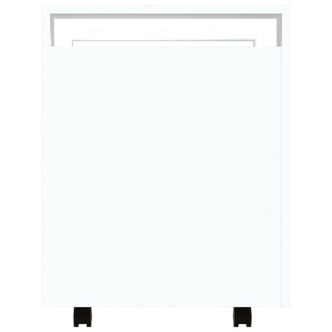 Bureaukastje 60x45x60 cm bewerkt hout wit 8