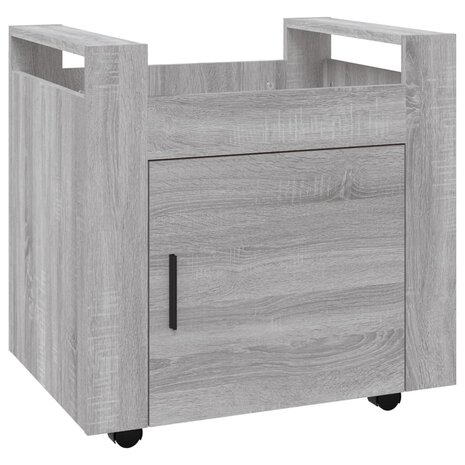 Bureaukastje 60x45x60 cm bewerkt hout grijs sonoma eikenkleurig 2