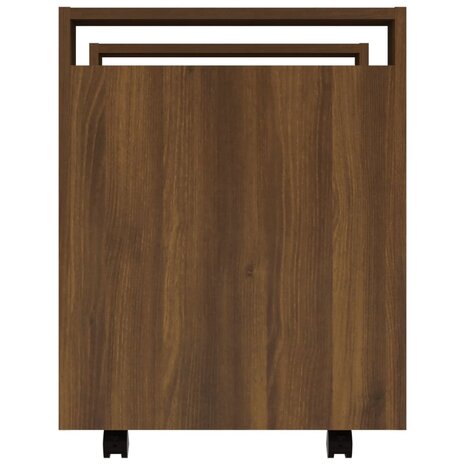 Bureaukastje 60x45x60 cm bewerkt hout bruin eikenkleur 8