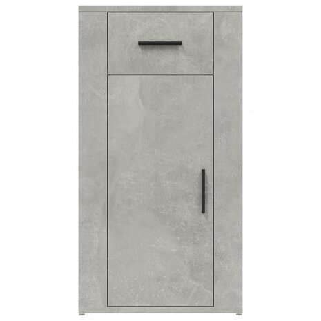 Bureaukastje 40x49x75 cm bewerkt hout betongrijs 6