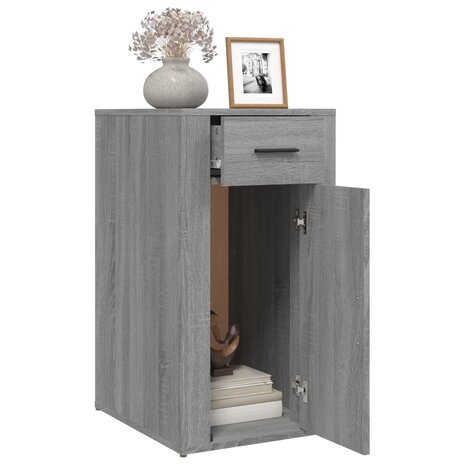 Bureaukastje 40x49x75 cm bewerkt hout grijs sonoma eikenkleurig 5