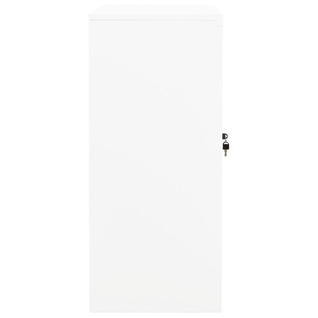 Kantoorkast 90x40x90 cm staal wit 3