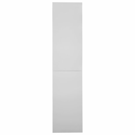 Kantoorkast met schuifdeuren 90x40x180 cm staal lichtgrijs 3