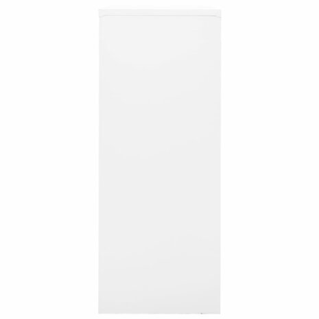 Kantoorkast 90x40x102 cm staal wit 3