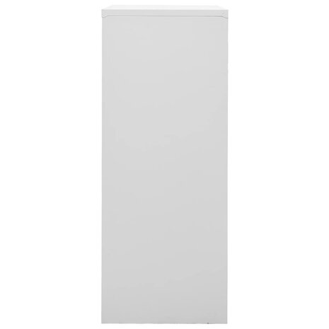 Kantoorkast 90x40x102 cm staal lichtgrijs 3