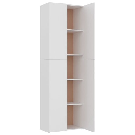 Kantoorkast 60x32x190 cm bewerkt hout wit 5