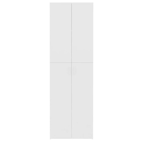 Kantoorkast 60x32x190 cm bewerkt hout wit 6