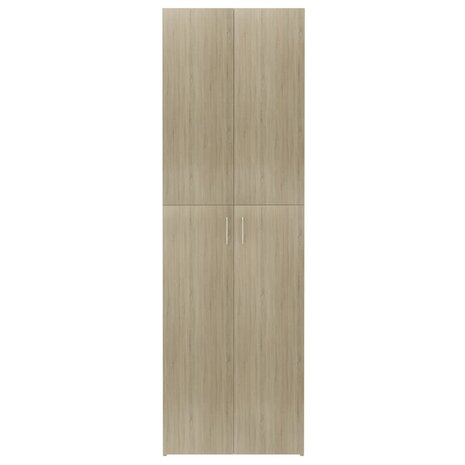 Kantoorkast 60x32x190 cm bewerkt hout sonoma eikenkleurig 5