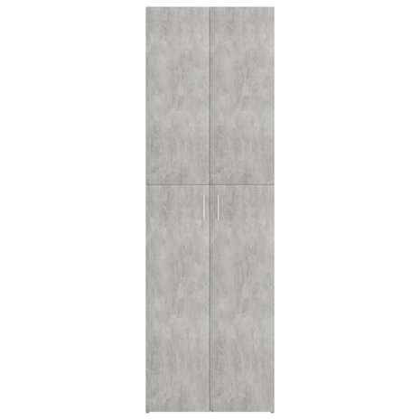 Kantoorkast 60x32x190 cm bewerkt hout betongrijs 6