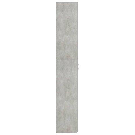 Kantoorkast 60x32x190 cm bewerkt hout betongrijs 7