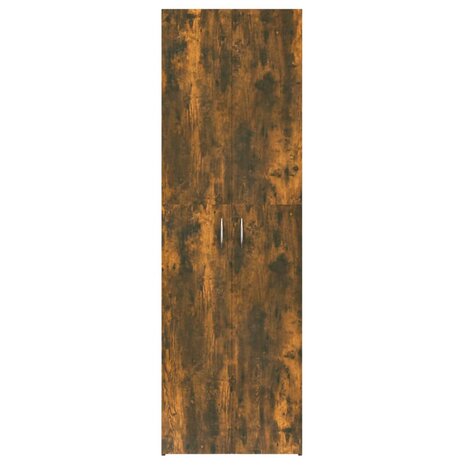 Kantoorkast 60x32x190 cm bewerkt hout gerookt eikenkleurig 3