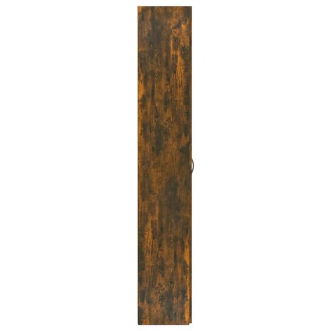 Kantoorkast 60x32x190 cm bewerkt hout gerookt eikenkleurig 5