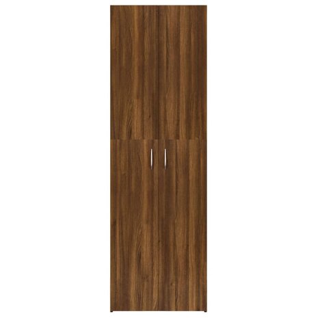Kantoorkast 60x32x190 cm bewerkt hout bruin eikenkleur 3