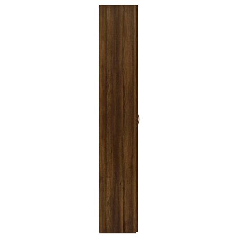 Kantoorkast 60x32x190 cm bewerkt hout bruin eikenkleur 4