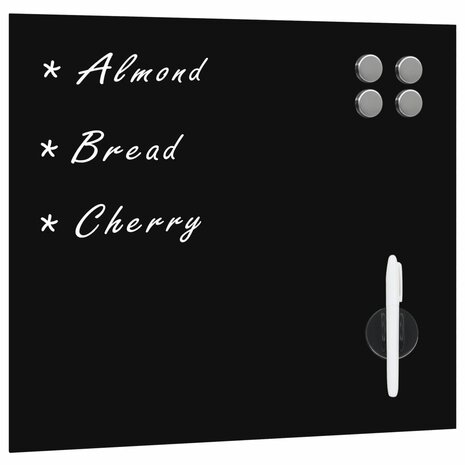Magneetbord voor aan de wand 40x40 cm glas 1