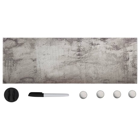 Magneetbord wandmontage 60x20 cm glas 1