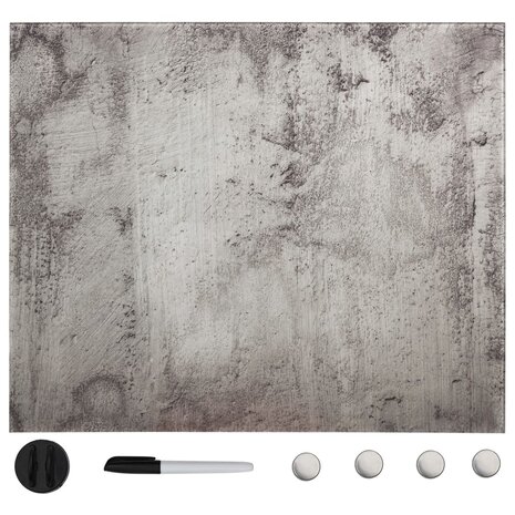 Magneetbord wandmontage 60x60 cm glas 1