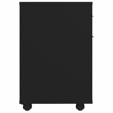 Rolkast 45x38x54 cm bewerkt hout zwart 5