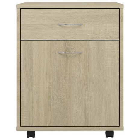 Rolkast 45x38x54 cm bewerkt hout sonoma eikenkleurig 4