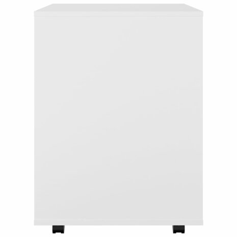 Rolkast 60x53x72 cm bewerkt hout wit 6
