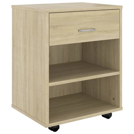 Rolkast 46x36x59 cm bewerkt hout sonoma eikenkleurig 2