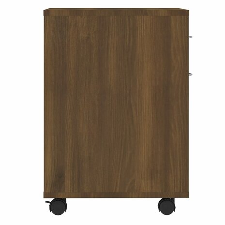 Rolkast 45x38x54 cm bewerkt hout bruin eikenkleur 7