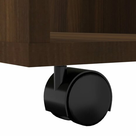 Rolkast 60x53x72 cm bewerkt hout bruin eikenkleur 8