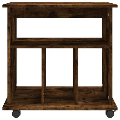 Rolkast 60x45x60 cm bewerkt hout gerookt eikenkleurig 5