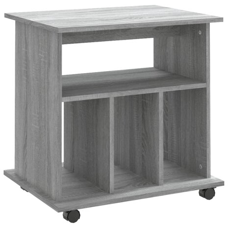 Rolkast 60x45x60 cm bewerkt hout grijs sonoma eiken 2