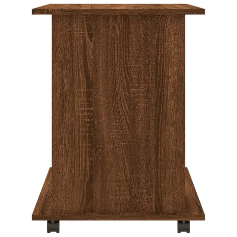 Rolkast 60x45x60 cm bewerkt hout bruin eikenkleur 6