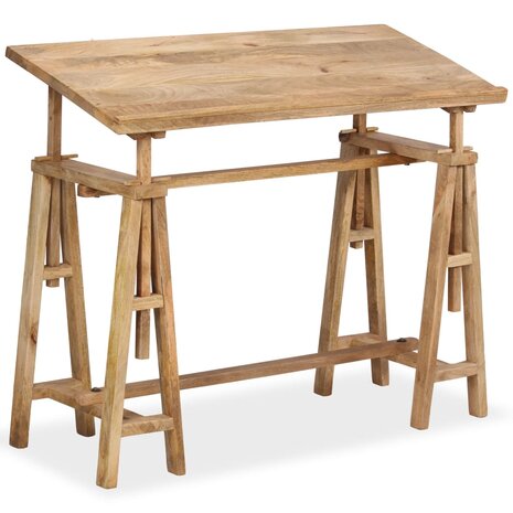 Tekentafel 116x50x76 cm massief mangohout 1