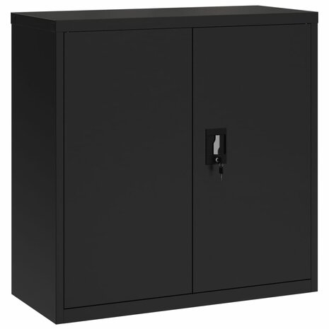 Archiefkast 90x40x130 cm staal zwart 7