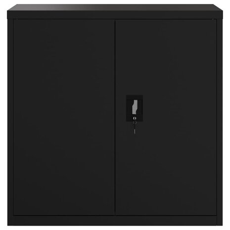 Archiefkast 90x40x130 cm staal zwart 8